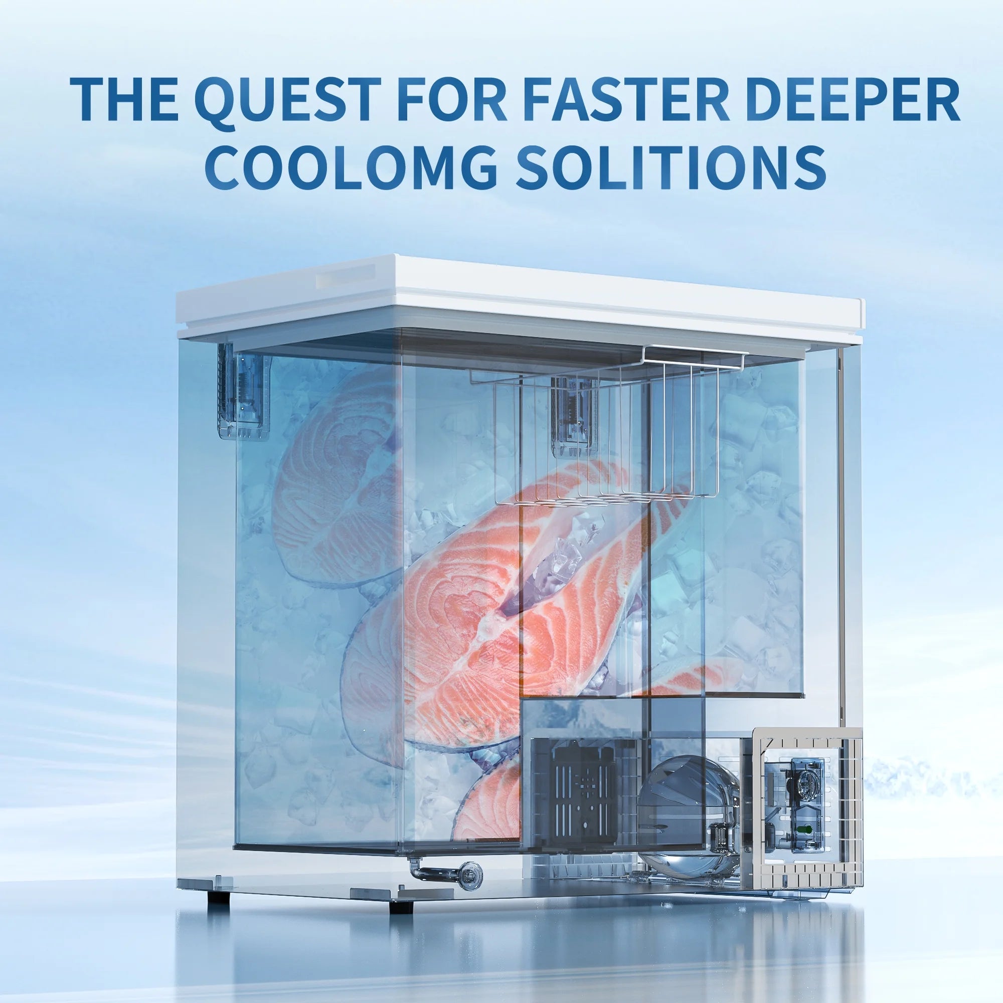 BANGSON 7.0 Cu.Ft Chest Freezer, Deep Freezer with Adjustable Thermostat, Top Open Door Freezer with Removable Basket, Quiet Operation, Ideal for Kitchen/Apartment/Office