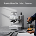 BEKAY Espresso Coffee Machine 15 Bar with Grinding Coffee Filter Milk Frother, Automatic Coffee Maker for Home