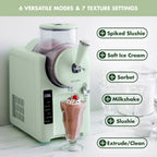 GreenPan Frost 6 Mode, Ice Cream, Frozen Drink, Slushie & Milk Shake Maker, No Freezer Needed, Easy Clean Parts, Gray