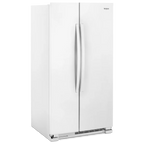 WHIRLPOOL WRS312SNHW side by side freestanding refrigerator