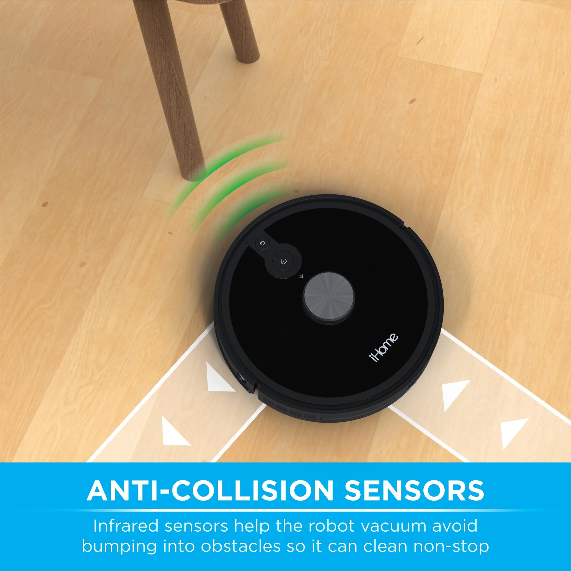 iHome AutoVac Nova S1 Robot Vacuum with LIDAR Navigation, 150 Min Runtime, 2700pa Suction, New