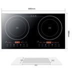 Double Induction Electric Cooktop in Black