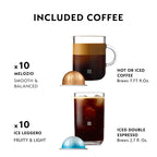 Nespresso Vertuo Pop+ Cold Value Added Bundle by De'Longhi, Liquorice Black