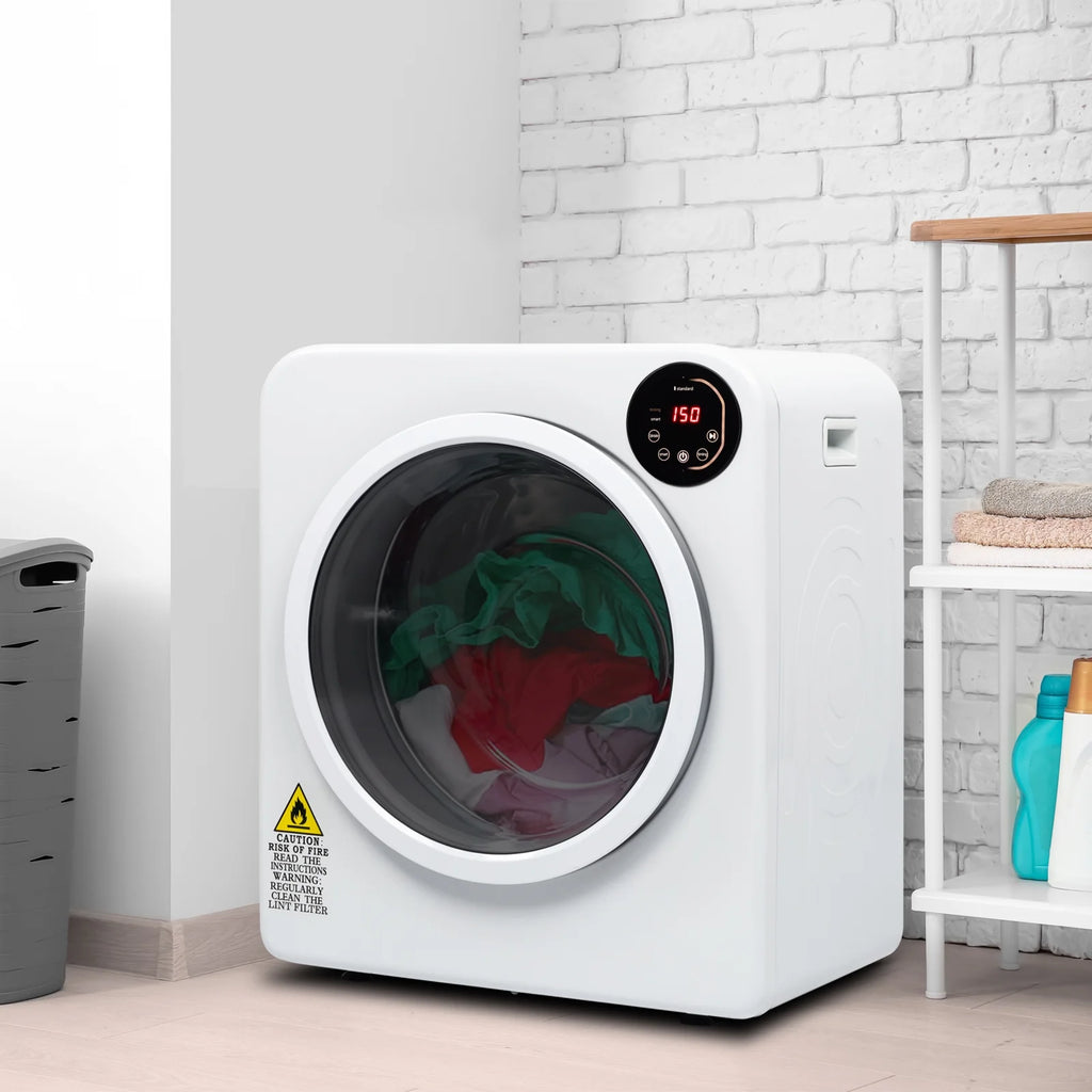 GoDecor Electric Portable Laundry Dryer, 13.2LBS Capacity Tumble Dryer For Home, White