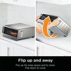 Ninja Flip Toaster Oven & Air Fryer, 8-in-1 Functionality, Flip Up & Away Capability for Storage Space, SP151