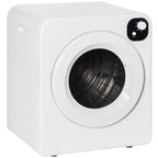 Resenkos Compact Laundry Dryer 1300W Portable Clothes Dryer with 3.2 cu.ft Stainless Steel Drum, Front Load Electric Dryer, White