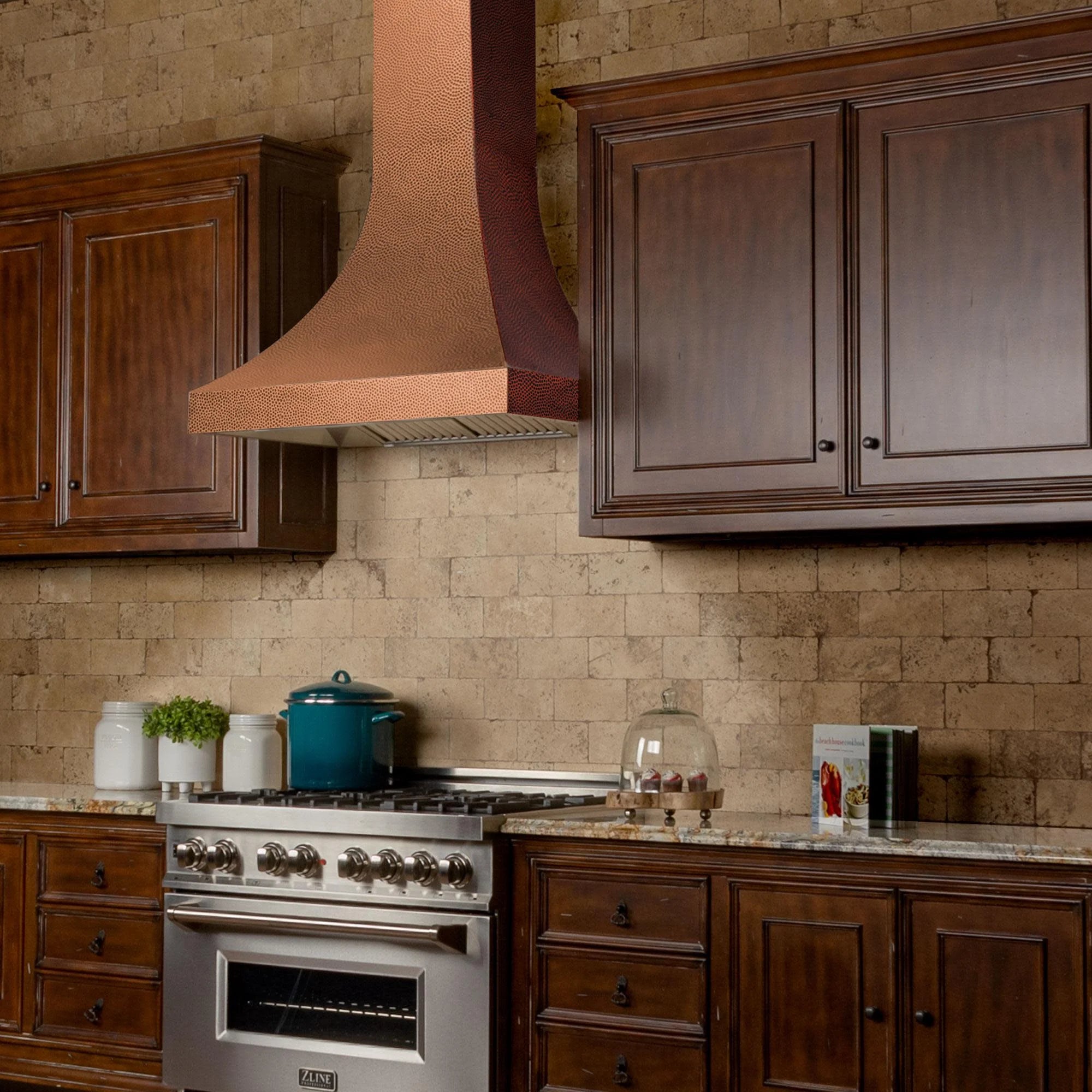 ZLine 8632H36 Designer Series Hand-hammered Copper Finish Wall Range Hood