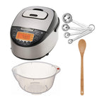 Tiger JKT-D18U 10-Cup Induction Heating Rice Cooker with Washing Bowl, Spoon and Measuring Spoons