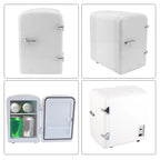 Mini Beauty Fridge, Mini Refrigerator Fridges for Bedrooms, Portable Small Fridge for Car, Travel, Home Skincare, Makeup (UK Plug)