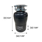 Equator 18 in Dishwasher 10 place QUIET 110V E-Star ADA+3/4 HP Garbage Disposer
