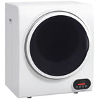 HOMCOM 1.5 cu Ft 120V Charcoal Gray Electric Dryer