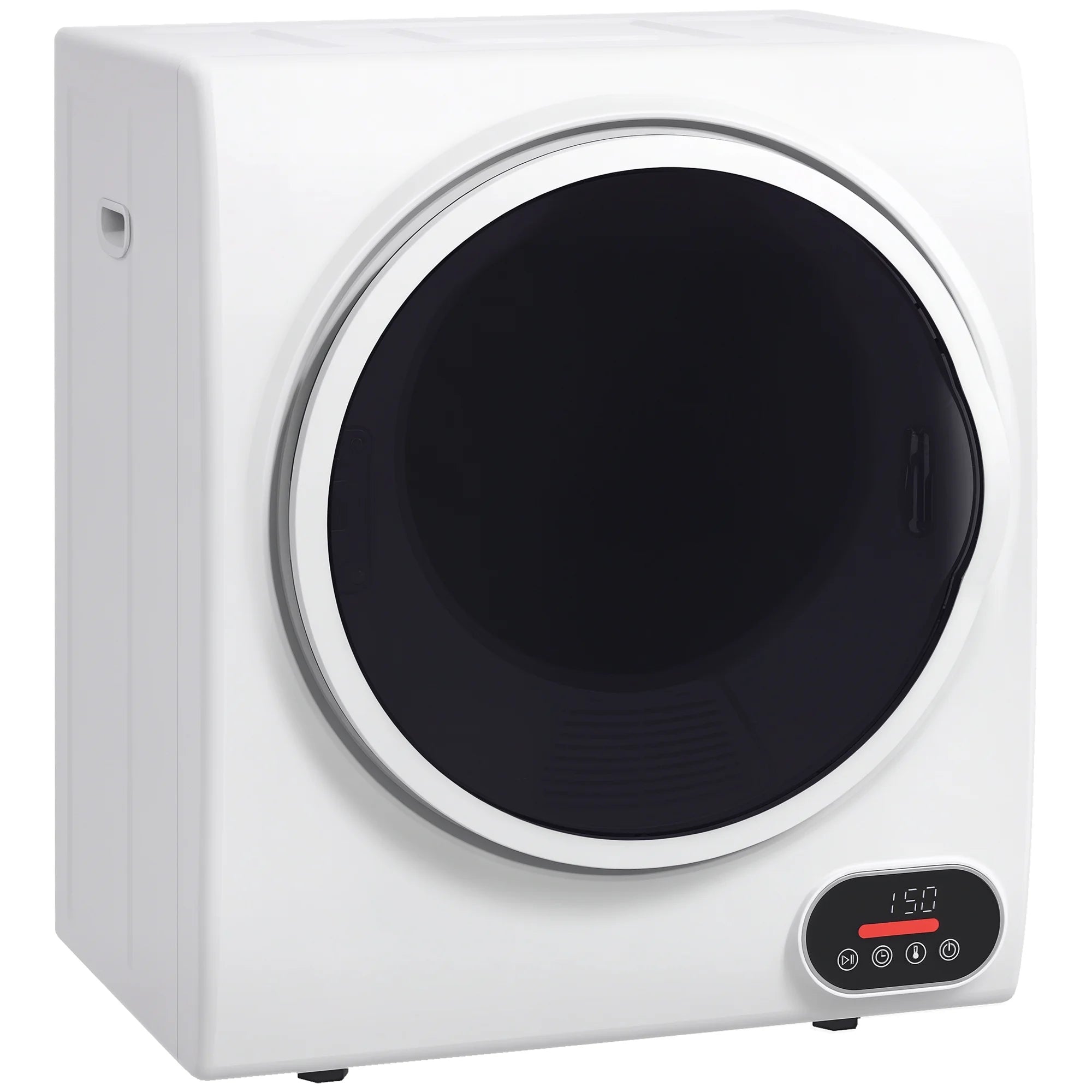HOMCOM 1.5 cu Ft 120V Charcoal Gray Electric Dryer