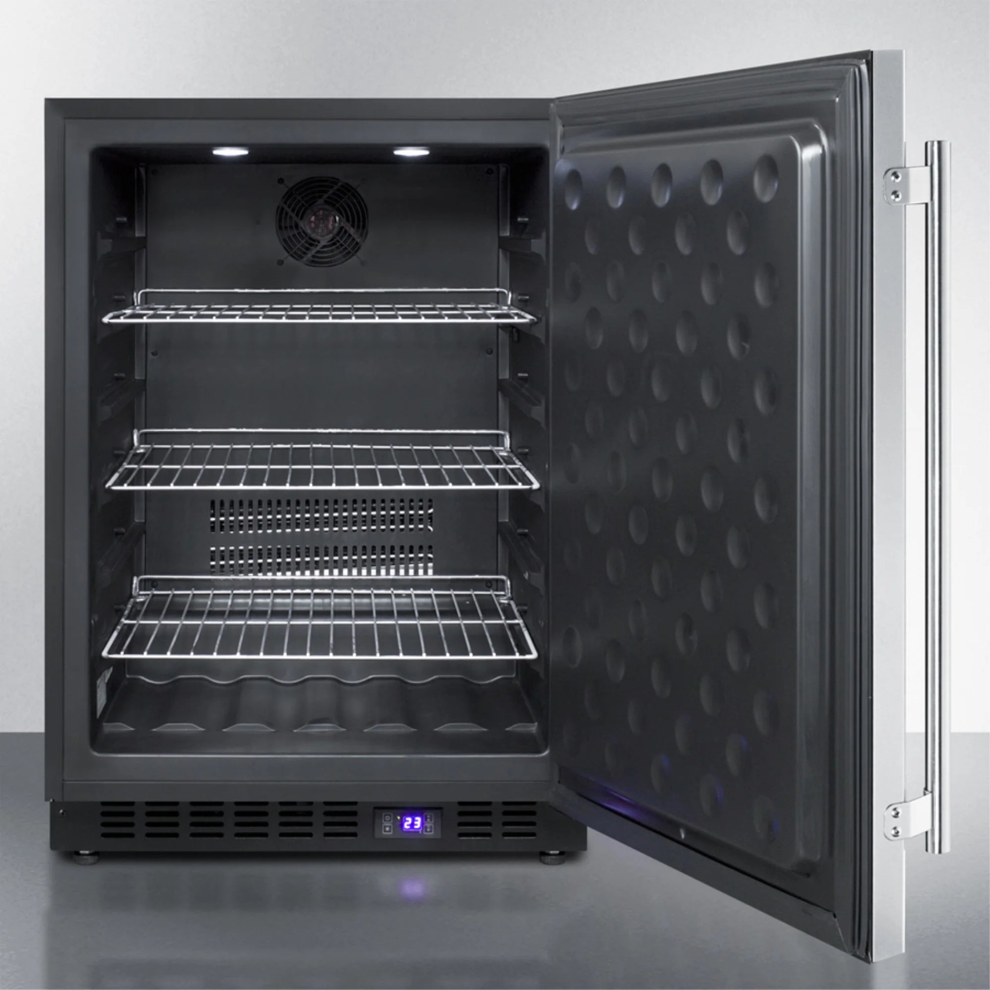 24" Wide Outdoor All-Freezer, Stainless Steel Cabinet