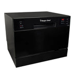 Magic Chef Energy Star 6-Place Setting Countertop Dishwasher (Model MCSCD6W5)  Fits under cabinetry as it sits 17.2" Tall