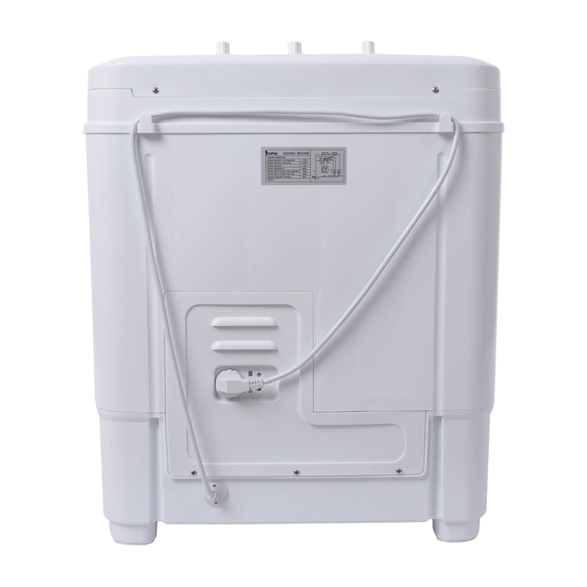 ZOKOP XPB35-188S 14.3lbs Semi-Automatic Washing Machine - Efficient, Compact Design for Apartments and Small Spaces - Gray Cover