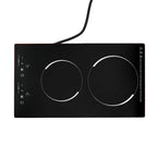 Miumaeov Commercial Electric Ceramic Cooktop 2 Burners Cooking Stove Touch Control Cooker 1500W 140-482?��F