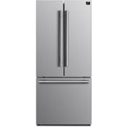 Forno Gallipoli 30-inch French Door Refrigerator with Bottom Freezer 17.5 Cu. Ft. Capacity