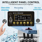 SHENGJINSH Pre-cooled Commercial Ice Cream Machine, 3 Flavors Countertop Soft Serve Ice Cream Maker