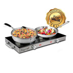 MegaChef Ceramic Infrared Double Cooktop