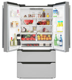 18.5 cu. ft. Stainless-Steel French Door Refrigerator in Silver, Auto Defrost, Energy Star, Digital Temperature Control