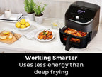 Instant Pot Vortex Plus 6-Quart 6-in-1 Air Fryer Oven with ClearCook Cooking Window, Digital Touchscreen, Nonstick and Dishwasher-Safe Basket, Includes Free App with over 1900 Recipes, Single Basket