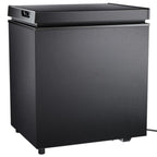 Auseo 2.5 cu. ft. Chest Freezer with 2 baskets Free Standing Top open Door Deep Compact Freezer Suitable for Home/RV/Kitchen/Office-Black