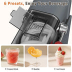 BIZAURA Slushie Machine, Slushy Machine for Home No Ice Need, Professional Frozen Drink Maker, 6 Presets for Milkshakes, Frapp��s, Slush, Ice Cream