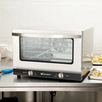 Hi Tek Stainless Steel Half Size Countertop Convection Oven - 120V, 1600W - 1.5 cu ft - 1 count box