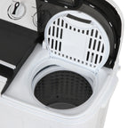 Veado Compact Portable Washer & Dryer Set - All - in - One Mini Washing Machine with Spin Dryer, Energy - Efficient, Space - Saving Design, Ideal for Apartments, Dorms, RVs, White Finish
