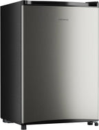 Upstreman 3.0 Cu.ft Compact Upright Freezer, Freestanding Mini Freezer Stainless Steel Single Door Stand Up Freezer with Reversible Door, UP30 White