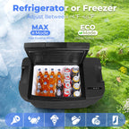 Car Refrigerator for Tesla Model Y 2019-2024 , 37QT(35L) -4�H~68�H Car Fridge 12V Refrigerator , APP Control, Trunk Portable Freezer for Camping Tailgating Road Trip