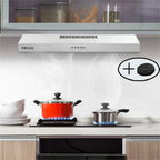 Joeaonz 30-Inch Stainless Steel Ductless Under Cabinet Range Hood with LED Lights, 230 CFM, 120V, 60Hz