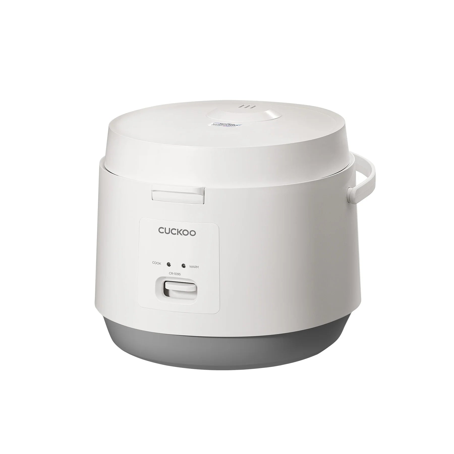 Cuckoo Rice Cooker 20 Cups Cooked Warmer with Nonstick Pot Easy Switch Start White (CR-1095)