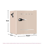 Frigidaire 1.6 Cu ft. Retro Compact Refrigerator with Side Bottle Opener, Coral