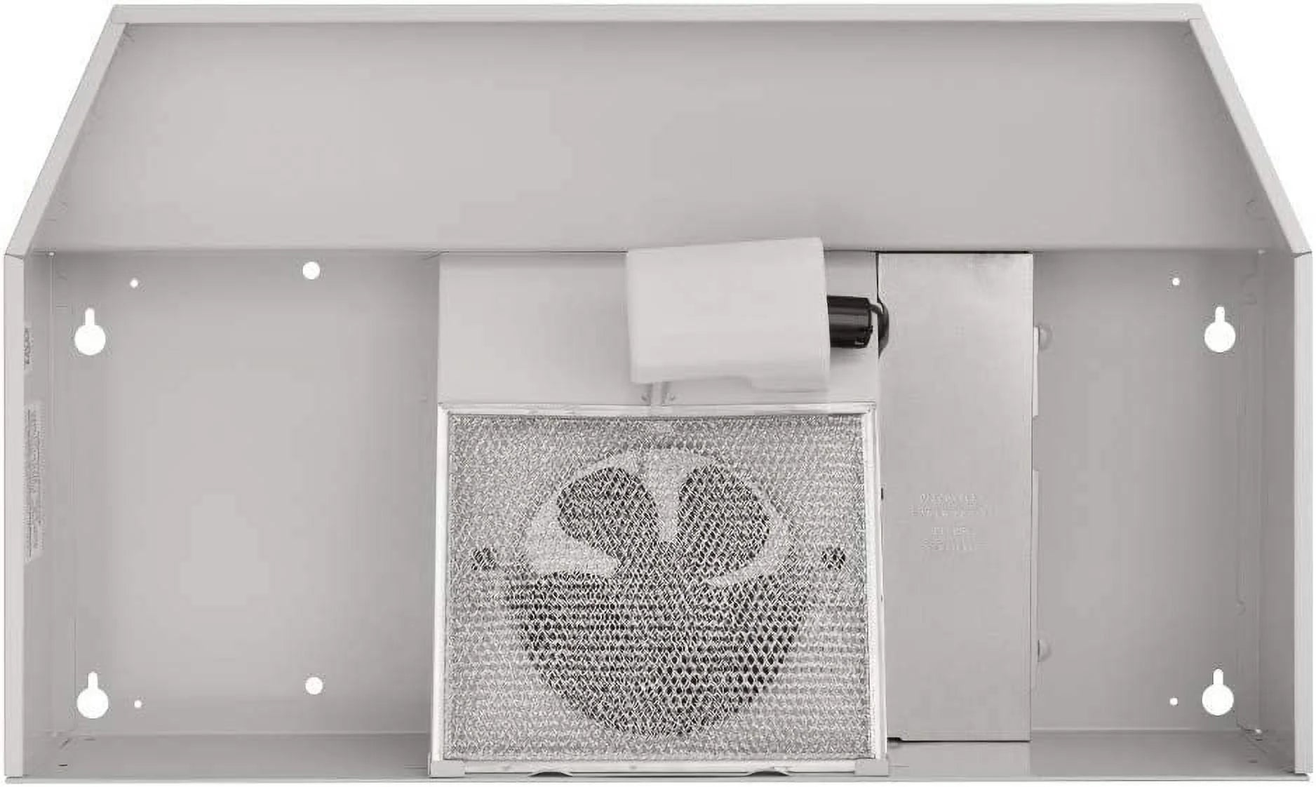 Broan-NuTone F403611 Two Four White 36-inch Under-Cabinet 4-Way Range Hood, with 2-Speed Exhaust Fan and Light