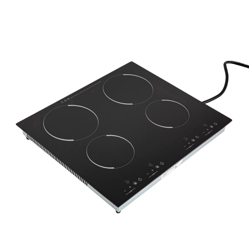Miumaeov 4-Burners Electric Ceramic Cooktop Built-in Cooktop Stove Ceramic Cooking Stove 9 Gears 3000W 110V