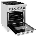 ZLINE 24" Professional Dual Fuel Range with Color Door Options (RA24)