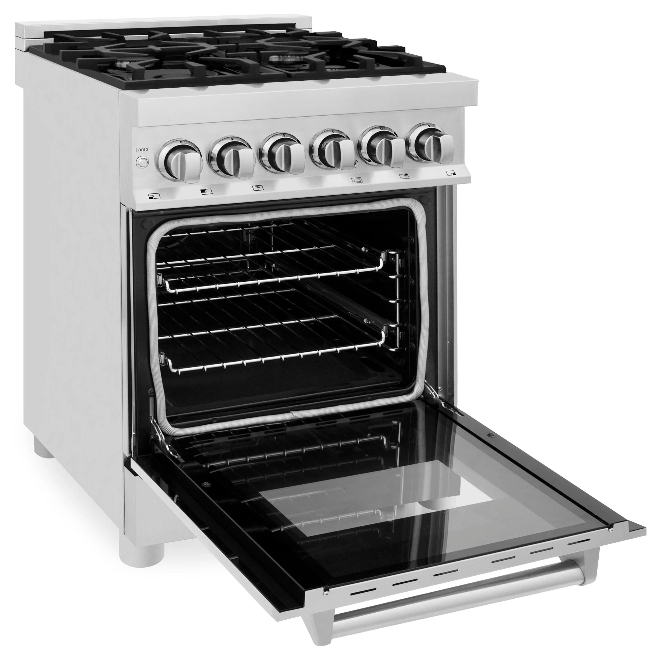 ZLINE 24" Professional Dual Fuel Range with Color Door Options (RA24)