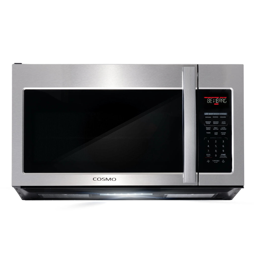 Cosmo 5 Piece Kitchen Appliance Package With 30" Electric Cooktop 24" Single Electric Wall Oven 30" Over-the-range Microwave French Door Refrigerator & 24" Built-in Fully Integrated Dishwasher