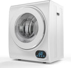 VINGLI Portable Clothes Dryer 10 lbs 110V White Electric Dryer Tumble