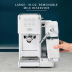 Mr. Coffee One Touch CoffeeHouse+ Espresso, Cappuccino, and Latte Maker, White