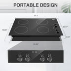 VBGK Induction Cooktop 30 inch 5 Burner Electric Hot Plate for Cooking Electric Induction Cooktop 240v, 99 Minutes Timer and Auto Shutdown Induction Burner,Child Lock