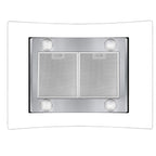 30 inch Island Mount Range Hood 900CFM  Tempered Glass 3-Speed Vent Hood Stainless Steel Dishwasher