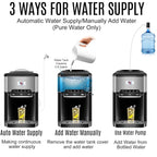 NUNET 3 in 1 Portable Ice Maker + Water Cooler Dispenser 5 Gallon with Child Safety Lock