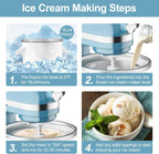 Ice Cream Maker Attachment for Kitchen Aid Stand Mixer, 2 Quart, Ice Cream & Sorbet Maker Machine, Fits and Larger Stand Mixers, with 2 Ice Cream Holder