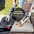 Shark StainForce Cordless Portable Spot, Stain, & Odor Remover System for Carpets, Area Rugs, Upholstery, Stairs, Cars, with Storage Caddy, and Full-Size Cleaning Solution, White, HX100