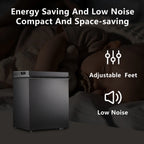 KNDKO 1.8cu.ft. Chest Freezer with Adjustable Temperature, Free Standing Top Open Door Compact Freezer with Removable Basket for Kitchen/Home/Bar/Garage/Office