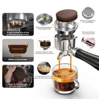 HiBREW 58mm Espresso Machine H10A, 20 Bar Coffee Maker with Milk Frother Steam Wand, Stainless Steel Coffee Machine for Home Use
