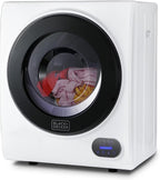 BLACK+DECKER BCED37 Compact Dryer for Standard Wall Outlet, Small, 4 Modes, Load Volume 13.2 lbs., White