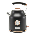 Haden Dorset 1.7 Liter Electric Water Kettle with Base, Putty & Chrome
